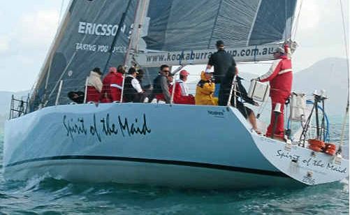 Pittwater to Coffs Harbour contender Nikon Spirit Of The Maid is undergoing a damage inspection before being cleared to race. Pittwater to Coffs Harbour contender Nikon Spirit Of The Maid is undergoing a damage inspection before being cleared to race.